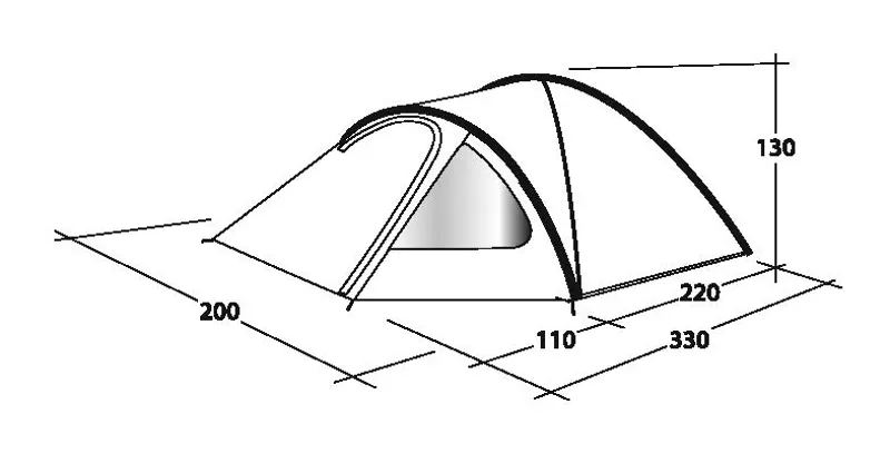 Outwell Cloud 3 Tent - DEMO MODEL-1